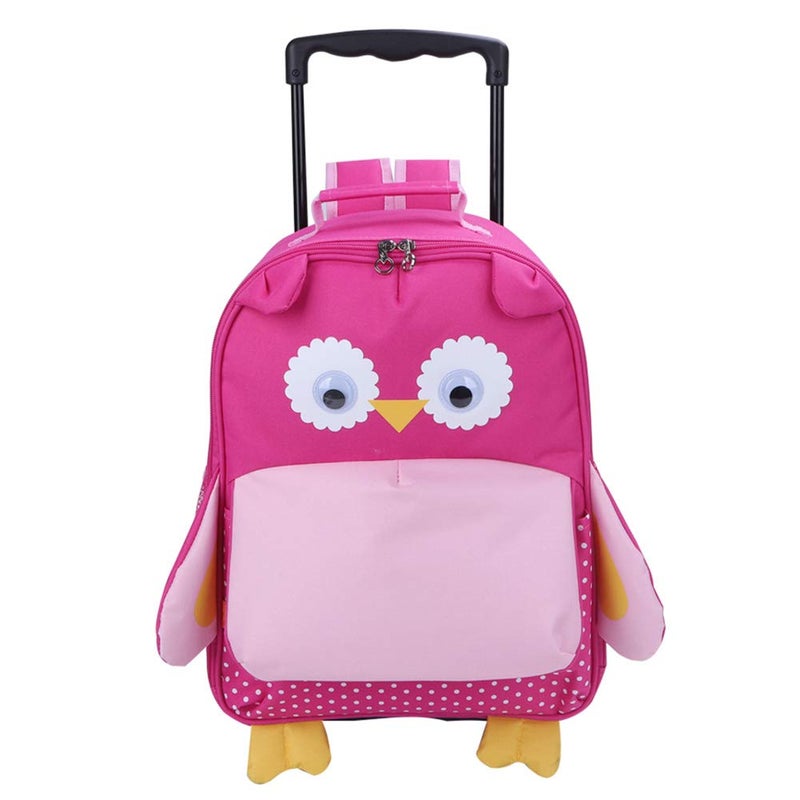 yodo Zoo 3-Way Kids Suitcase Luggage or Toddler Rolling Backpack with wheels, Medium Owl - Image 1